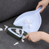 2-in-1 zachte borstel/schrobber met stoffer, draagbare tafelborstelset, stoffer en handborstelbezem voor thuis, op kantoor, op school, op de eettafel