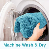 Badmat, antislip, hoogpolig, machinewasbaar, waterabsorberend en zachte microvezels, 60x90 cm