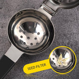 Citruspers van roestvrij staal, handmatige citruspers, roestvrij staal, robuust, voor limonade, cocktails, bars, vaatwasmachinebestendig