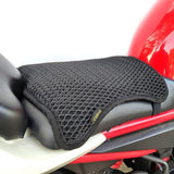 Zomerse sneldrogende motorfietskoeler-stoelhoes, universeel ademend motorzitkussen, anti-slip motorfiets mesh beschermende stoelhoes voor zon