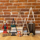 Wooden Christmas Tree | Height 45 cm | Flamed | Christmas Tree for DIY | Christmas Decoration for Table, Windowsill, Office Decoration Gift | Christmas Decoration