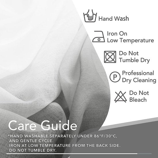 Transparant voile gordijn voile met oogjes, 260x140 cm (hoogte x breedte), donkergrijs, set van 2