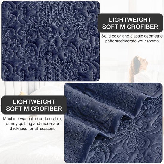 bedspread 240x260 blue