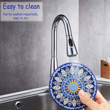 8 stuks onderzetters met houder, glazen absorberende keramiek, decoratieve onderzetters voor kopjes, vazen, glas, kaarsen, unique verjaardags- housewarming gifts