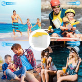 Waterdichte tas, waterdichte tas, documententas, waterdichte tas, droge tas voor camera's en mobiele telefoons, waterdichte tassen voor reizen, thuis en buiten, 3 stuks, geel, Transparante