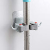 Apparaathouder, zelfklevende dweil- en bezemhouder, boren niet nodig, voor keuken, badkamer, tuin, garage, 6 stuks