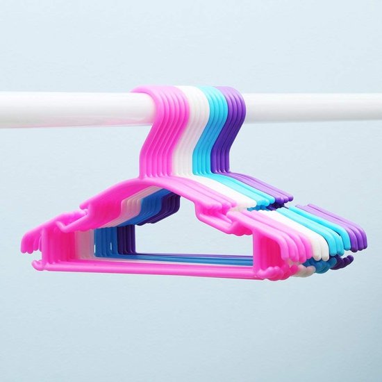 Kleerhangers voor kinderen baby 40 stuks 27 cm met 3 stuks kleerhangers organizer