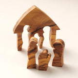 Olijfhout Kerstdecoratie Kerststal Puzzel Tafeldecoratie van 6,50 x 6 cm Olive wood Christmas decoration Nativity Puzzle Table decoration of 6.50 x 6 cm