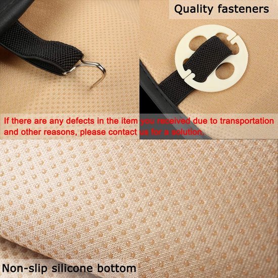 Stoelhoezen Auto Universal PU-leer Super Soft voor voorstoel 2PCS (grijs 52 x 51 cm)