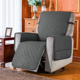 subrtex - Luxe fauteuilhoes, fauteuilbeschermer - stoelbeschermer, grote stoelbeschermer, wasbaar - Grijs, groot