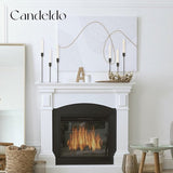 Kandelaar zwarte kaarsenhouder metalen kandelaars: Candeldo staafkaarsenhouder set van 3 moderne tafel decoratie kaarsenhouder hoog voor staafkaarsen decoratie woonkamer tafeldecoratie