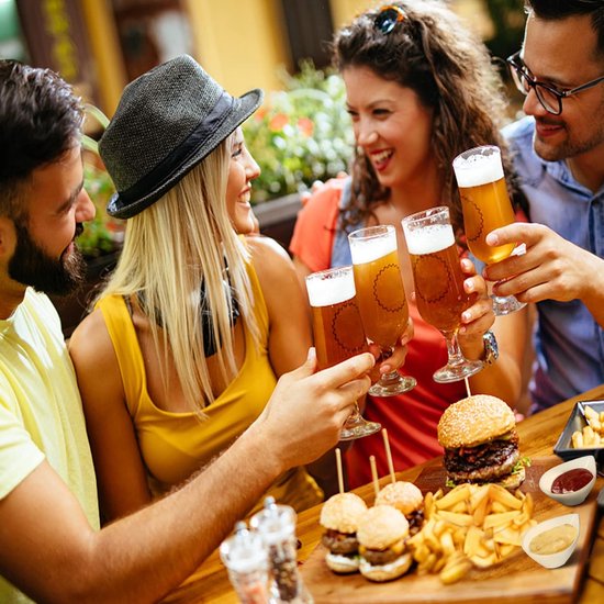 Dip schaaltjes wit keramiek dessertkommen serveerschaal set van 6 - goed voor snacks, dessert, dips en sauzen, granen, ketchup (150 ml/stuks)