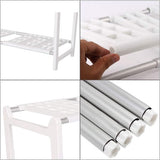 Onderkastrek keuken 2 niveaus keukenrek ruimtebesparend kruidenrek in lengte verstelbaar 15 kg blast bar vaatwasserrek kastinzet 10 planken wit