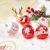 30 stuks 6 cm onbreekbaar rood wit kerstboom kerstballen voor feest bruiloft kerstvakantie