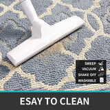 Deurmat binnen 50 x 80 cm, wasbaar, vuilvangmat, antislip, voetmat, binnen, waterabsorberende voetmatten, huisdeur, deurmat, deurmat, lichtgrijs