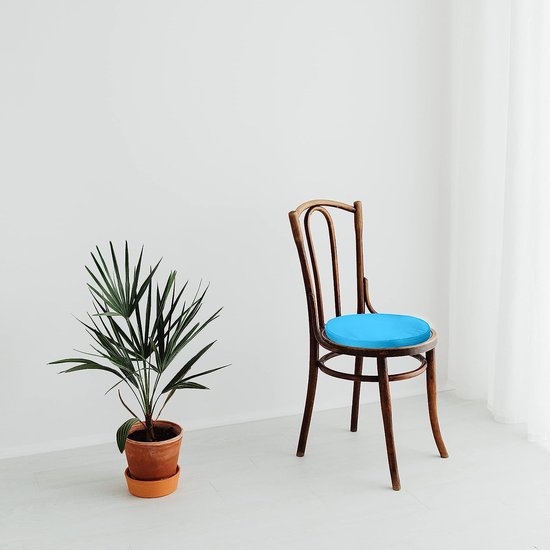 Tuinronde bistrostoel-zitkussen, bekleding voor tuininrichting buitenshuis, veilige banden om weg te glijden, waterafstotend, comfortabel, robuust, 33 cm, Turks