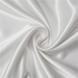 2-delig wit zijden satijnen beddengoedset | dekbedovertrek 155 x 220 cm met kussensloop 80 x 80 cm | antraciet | 2-delig bedgarnituur | katoenen dekbedovertrek met ritssluiting