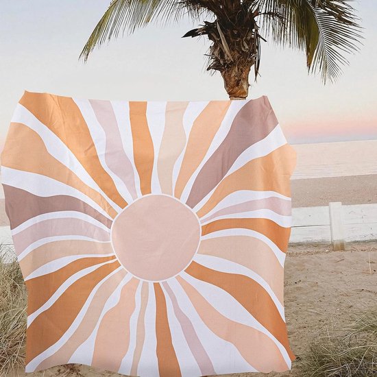 Picknickdeken zandvrij 280 x 300 cm waterdichte stranddeken voor 4-8 personen, lichtgewicht en draagbare sneldrogende strandmat, outdoor campingdeken voor strand, wandelen, reizen - Boheems