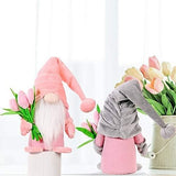 Super idee! Een schattige staande kabouter met tulpenbloemboeketten en schattige kabouterbeeldjes. Het is een perfect cadeau voor vrouwen, moeders, huwelijksverjaardagen, vriendinnen, vrouwen en Moederdag. Bedankt!