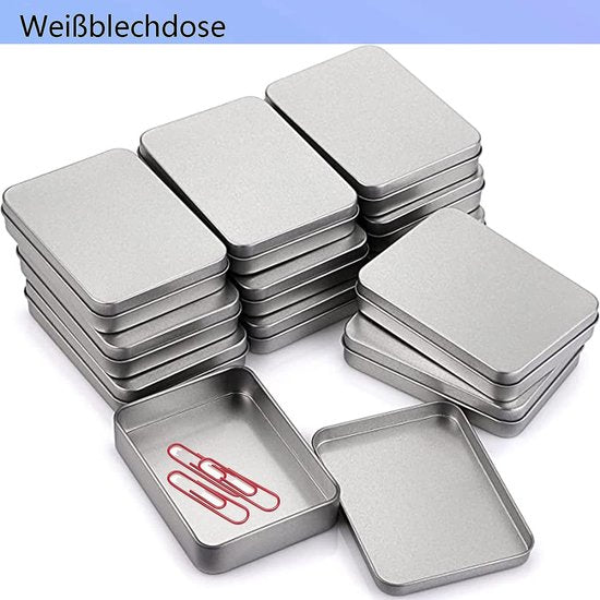 2 stuks blikjes met deksel, blikjes, roestvrije metalen blikjes, kleine 2 stuks blikjes met deksel, blikjes, roestvrije metalen blikjes, kleine