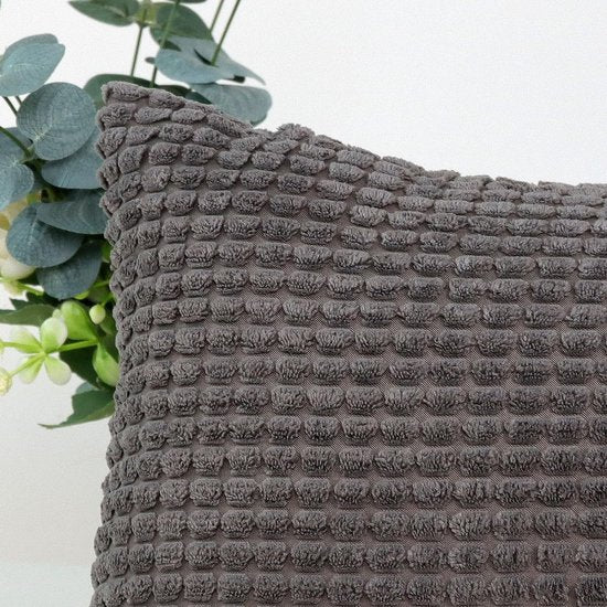 Kussenovertrek corduroy, effen, set van 2, kussenslopen voor sierkussens, bankkussens, in vele kleuren