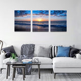 Landschap canvas foto's voor woonkamer badkamer 3 stuks zand strand landschap schilderij wanddecoratie voor slaapkamer eetkamer kantoor keuken, eerste housewarming cadeau voor het huis
