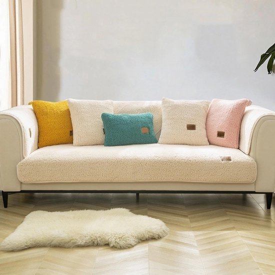 Fluwelen bankovertrek, 1-, 2-, 3-, 4-zits, zachte bankhoes, L-vorm, antislip, bankhoes, hoekbank, bankbeschermer voor honden