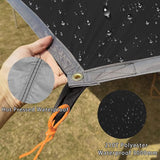 5 x 5 m groot camping tarp waterdicht tentzeil achthoek hangmat zeil regenzeil picknick tent mat outdoor survival uitrusting