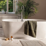 Bamboo Luxe gastenhoes 30 x 50 cm van 60% katoen / 40% viscose van bamboecellulose, zwart