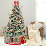 30 stuks 6 cm onbreekbaar rood wit kerstboom kerstballen voor feest bruiloft kerstvakantie