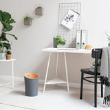 prullenbak 'Bennet', uniek design voor kantoor, slaapkamer, kinderkamer enz. | vuilnisemmer van echt houten Veneer | donkergrijs