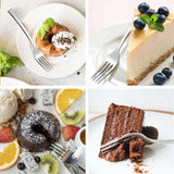 Taartvorken/dessertvorken, 16 stuks, 6,5 inch (16,5 cm), vierkante handgreep, vork, hoogwaardige roestvrijstalen vorken, vaatwasmachinebestendig, spiegelgepolijste vorken voor huis, restaurants,