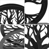 Servethouder Vrijstaande moderne servethouder met boomdesign tafel-zakdoekdispenser van metaal verticale servetten opbergorganizer zwart