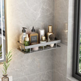 1 stuk, badkamerrek, aluminium douchemand, badkamerorganizer, accessoires, matte afwerking, douchemanden en doucheplanken