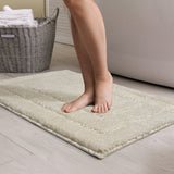 Badmat Toiletmat Creme Antislip Wasbaar Waterabsorberend- 60x90 CM