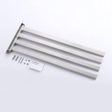 Swivelling Towel Rail 4 Arms Bathroom Stainless Steel Bath Towel Holder 50 cm 180° Rotation Brushed A2104S4L50-2