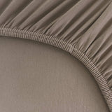 Hoeslaken voor matrassen van 20-40 cm, 200 x 220-240 tot 220 x 220-240 cm, Oeko-Tex, katoen met 5% elastaan, premium hoeslaken voor boxspringbed, in toffee