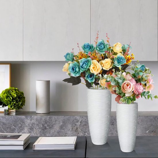 Rustiek ontwerp: decoratieve vaas voor thuisgebruik, minimalistisch honingraatontwerp