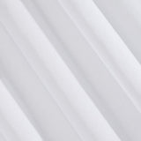 Gordijn glad transparant plooiband-1STK. Gordijnringen doorzichtig elegant hoogwaardig glamour, slaapkamer, woonkamer, etamine, stof, wit, 140x270 cm