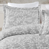 Sprei 240 x 250 cm en 2 kussenslopen 50 x 70 cm, sprei, sprei, jacquard-geweven woondeken, zacht en modern, grijs