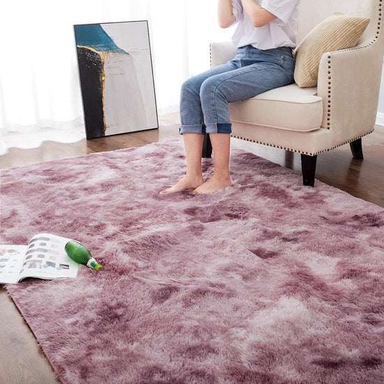 Vloerkleed,roze,Polyester