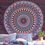 Mandala muurhangend Boheems Indiaas tapijt yoga hippie psychedelische decoratieve doek groot tafelkleed 210 x 150cm