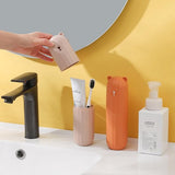 Tandenborsteletui voor kinderen, 2 stuks, reisetui, draagbare tandenborstelopbergetui, geschikt voor thuis, reizen, camping, zakenreis, 20 x 5,5 cm, oranje + groen, diepblauw + lichtblauw