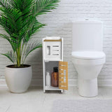 Toiletpapierhouder, verchroomde toiletpapierhouder achter toiletopslag voor toiletkast, toiletpapierhouder met toiletpapierhouder