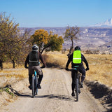 2 stuks regenhoezen voor rugzak, regenhoes, schooltas met reflecterende strepen, rugzakhoes, waterdicht, reflecterende rugzakbeschermhoes voor wandelen, kamperen, toeren en fietsen