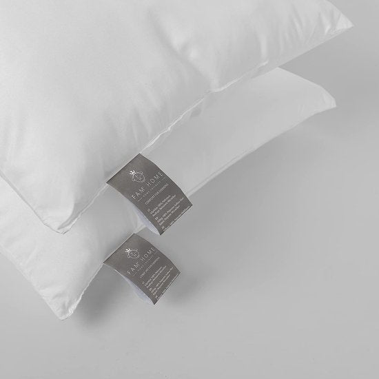 microvezelkussen 60 x 60 cm, met optimale steun voor nek en hoofd, set van 2