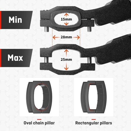 Fietsstandaard 24-29 inch, in hoogte verstelbare fietsstandaard, zijstandaard, gestippelde antislip rubberen voeten, maximale belasting 35 kg, voor mountainbike, e-bike, trekkingfiets,