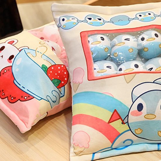 1 zakje dierensnackkussen Kawaii beer dier mini-snackkussen voor tieners 1 bag of animal snack cushions Kawaii bear animal mini-snack cushion for teenagers