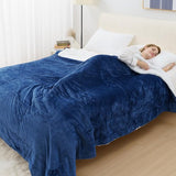 Knuffeldeken, pluizige bankdeken, dikke woondeken voor bank, fleece dekbed voor winter, warme babydeken, wasbaar, fleecedeken, Tedi outdoor, 220 x 240 cm