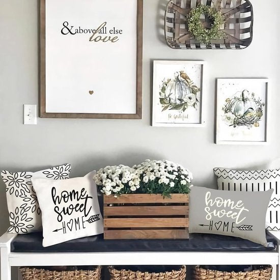 4 kussenslopen (50 x 50 cm)